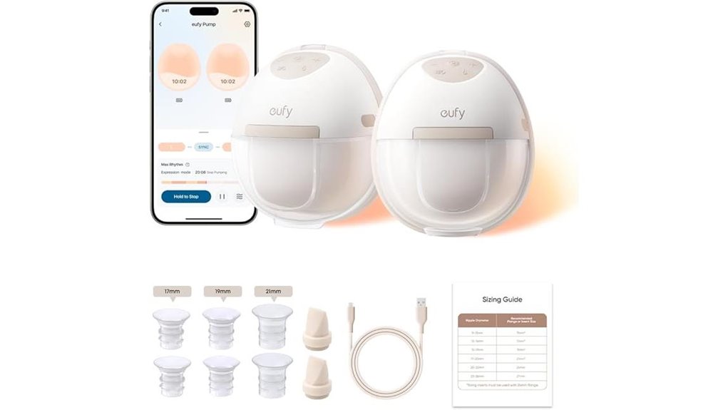 heated app controlled breast pump