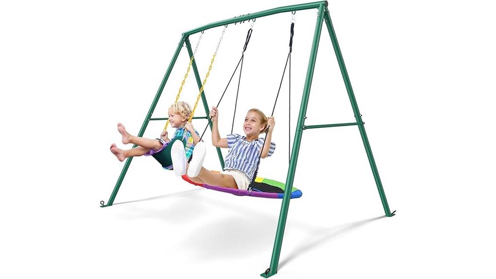 heavy duty backyard swing