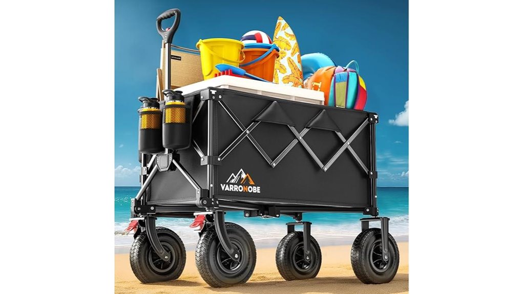 heavy duty foldable beach wagon