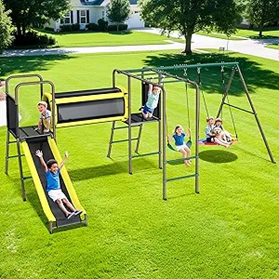 heavy duty kids swing set