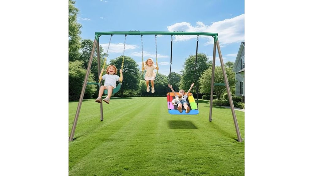 heavy duty swing set