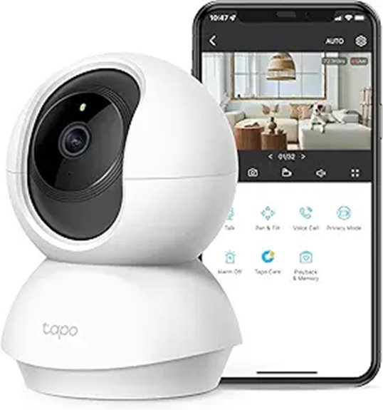indoor 2k pan camera