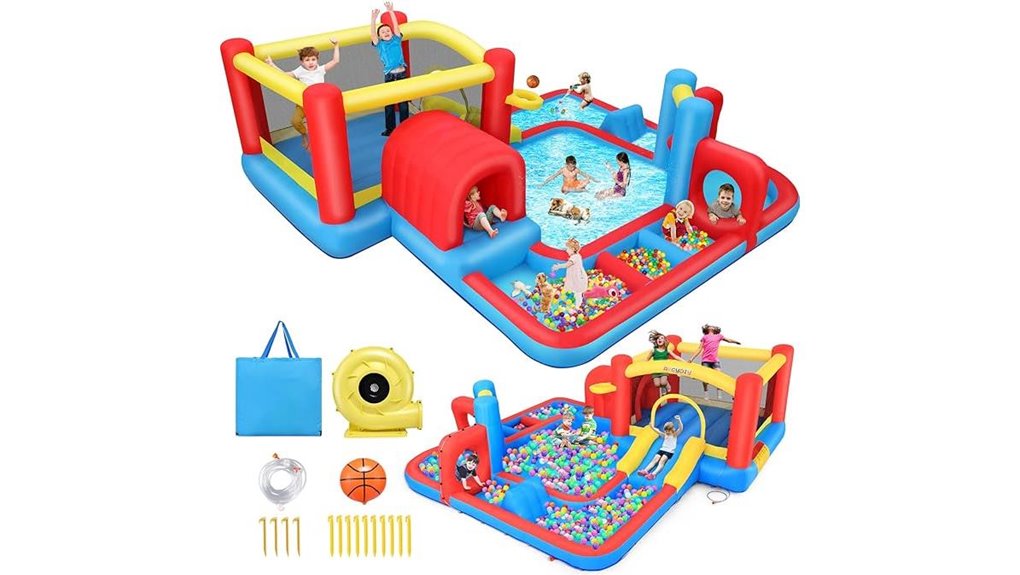 inflatable bounce house slide