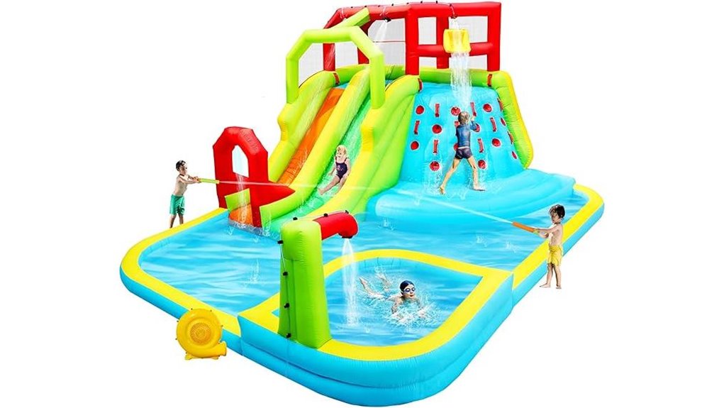 inflatable water slide castle