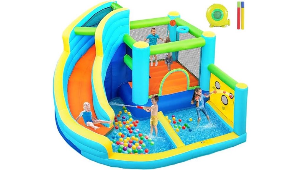 inflatable water slide castle
