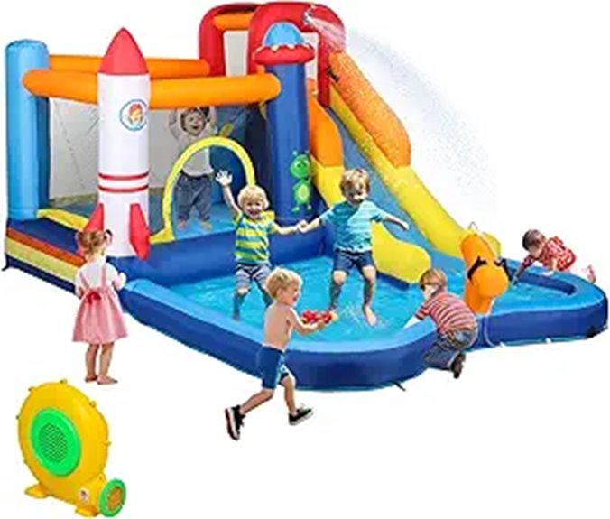 inflatable water slide park