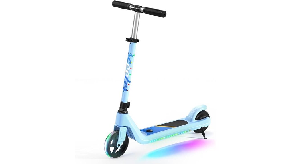 kids electric scooter lights