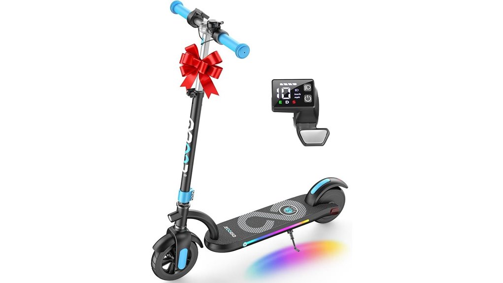 kids electric scooter with lights