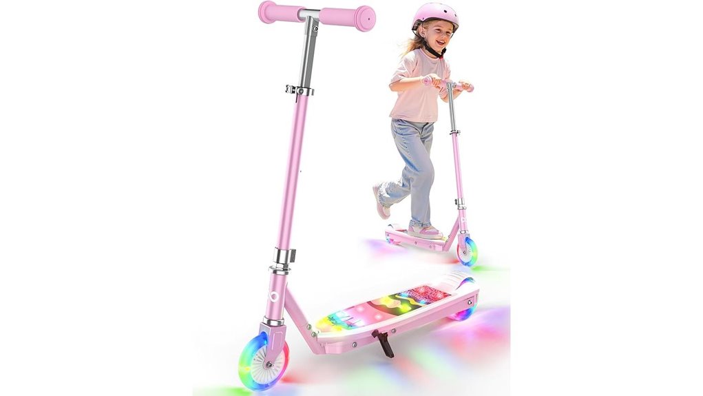 kids electric scooter with lights
