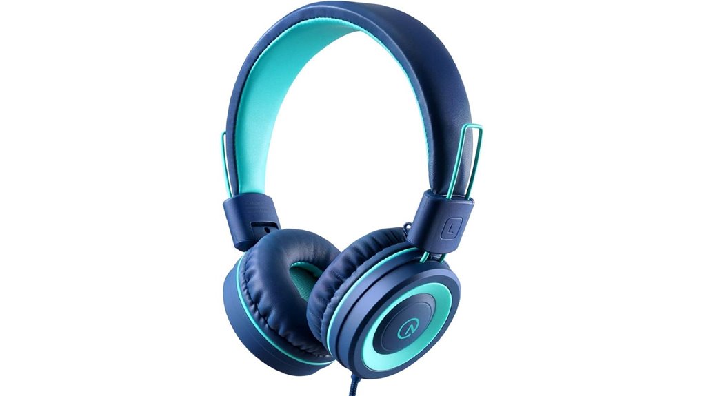 kids foldable wired headphones