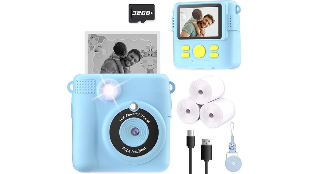 kids instant photo camera