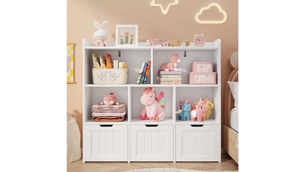 kids toy storage bookcase