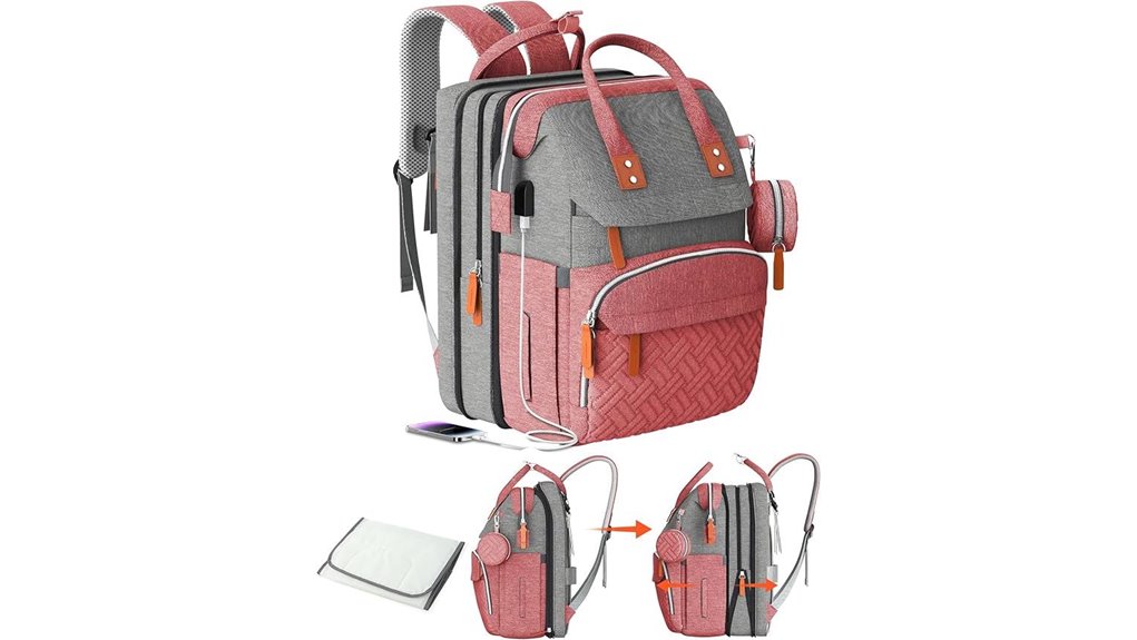 large expandable twin diaper bag