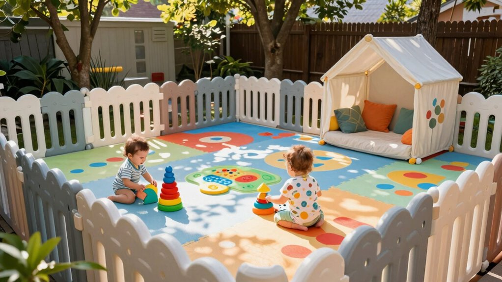 large safe durable play yard
