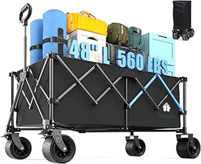 large wheeled collapsible wagon