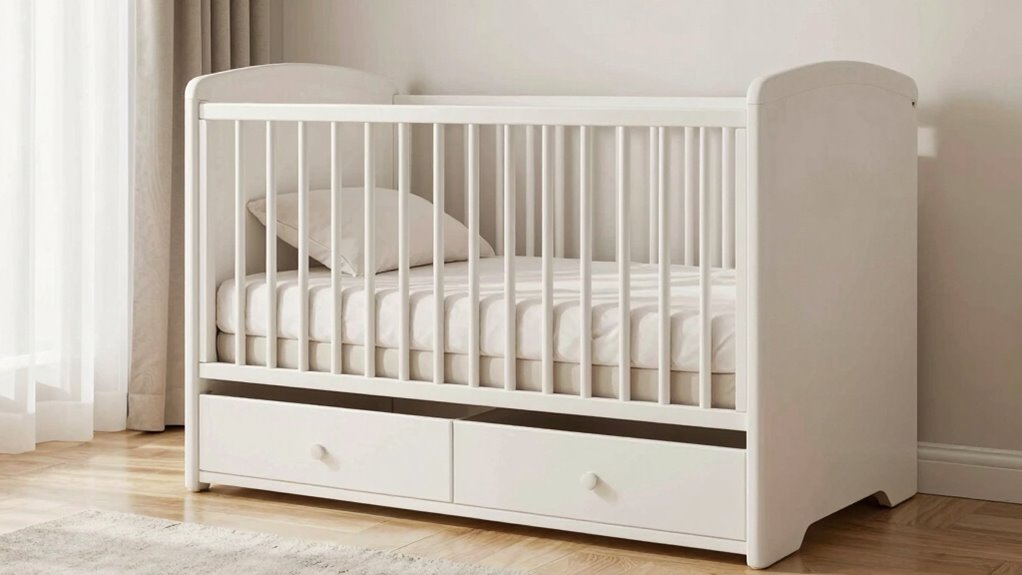 luxury cribs with storage