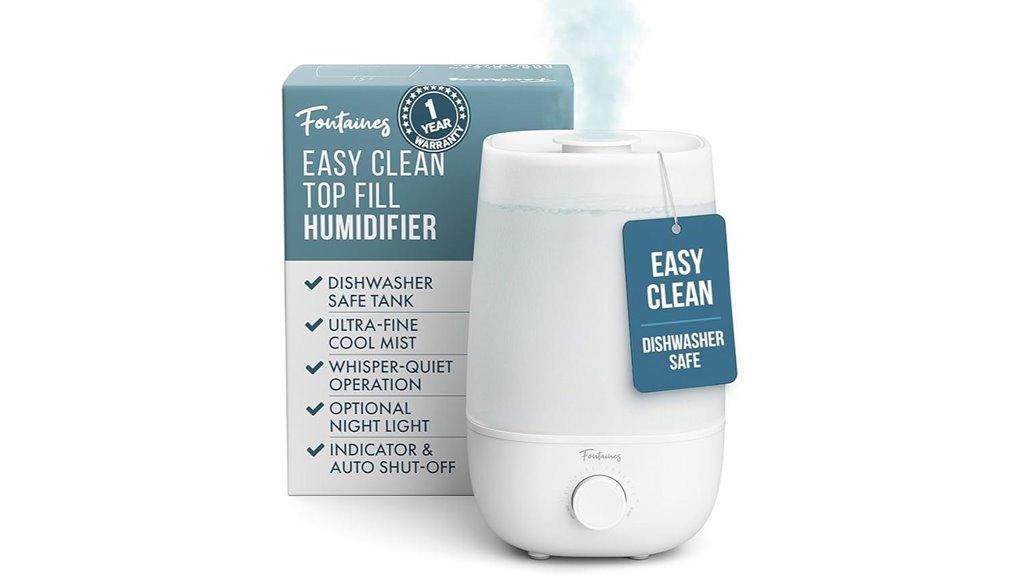 luxury humidifier with nightlight