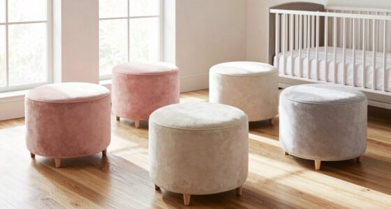 luxury nursery ottomans