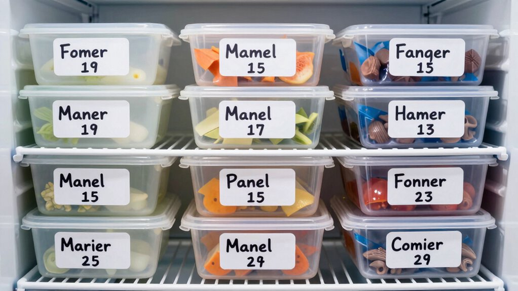maintain clear freezer labels