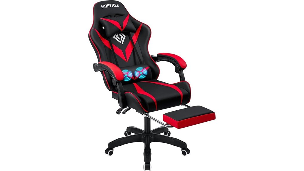 massage footrest adjustable support