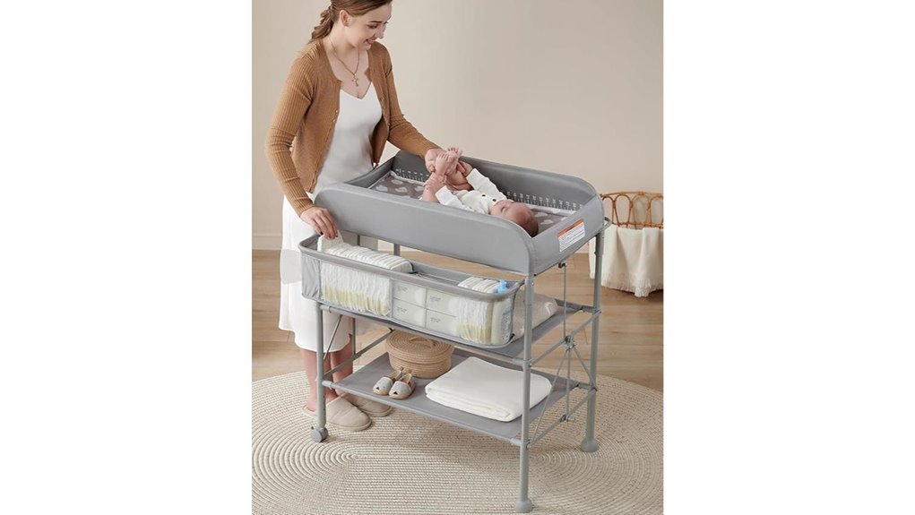 mobile diaper station organizer
