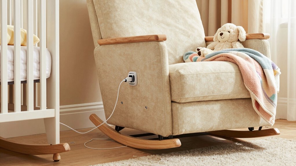 nursery gliders with usb