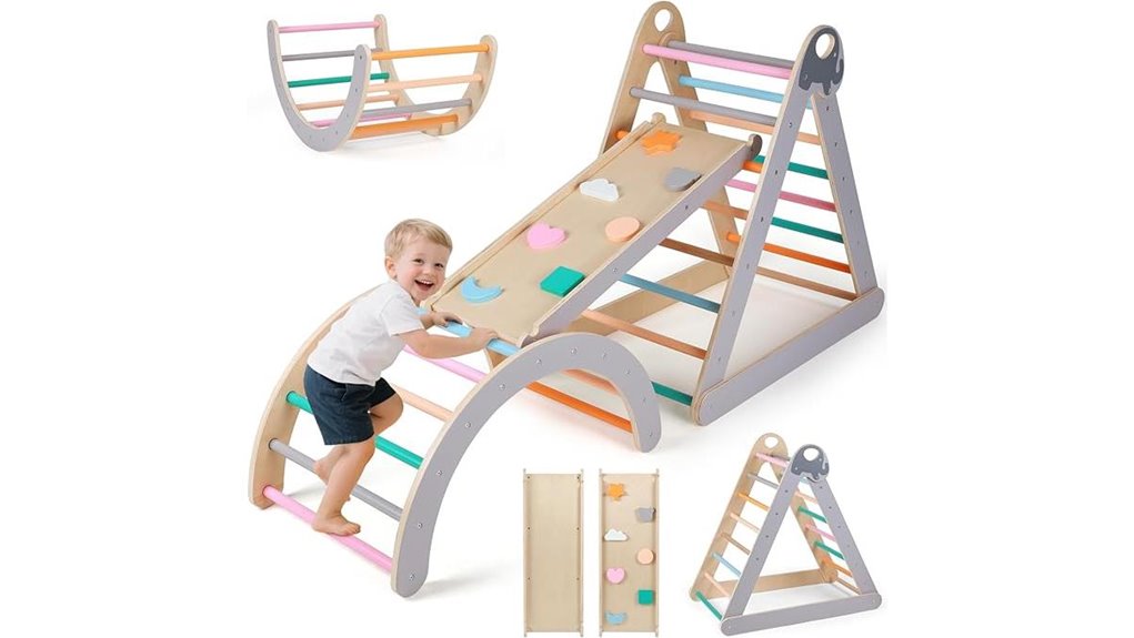 pikler triangle with ramp