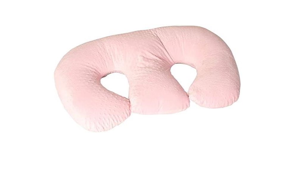 pink dots pregnancy pillow