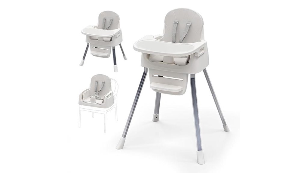portable highchair with harness