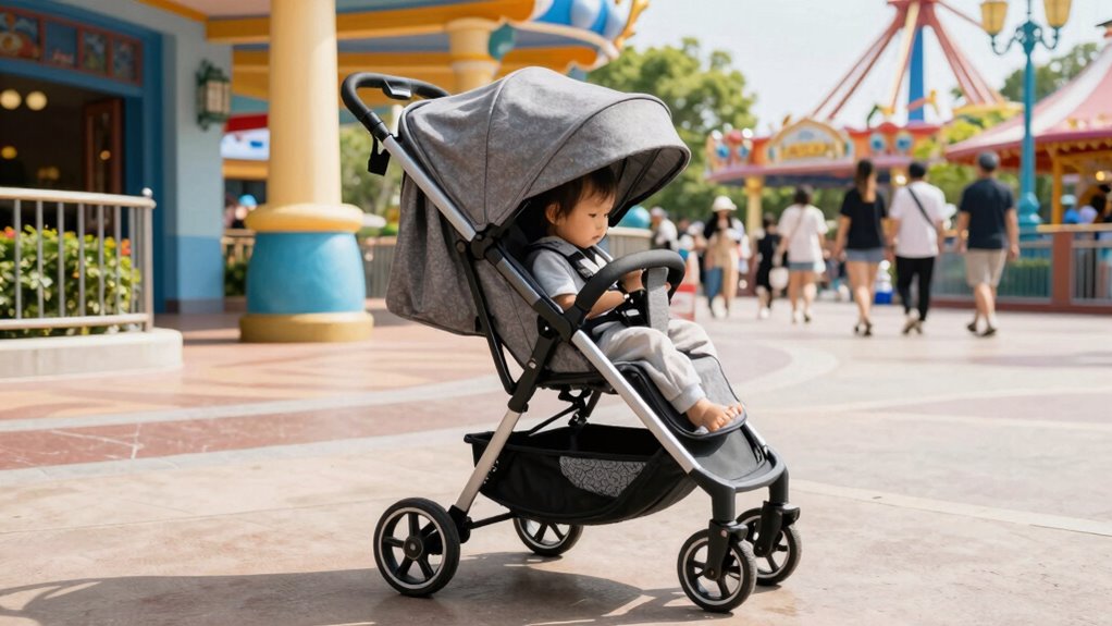 portable maneuverable protective stroller
