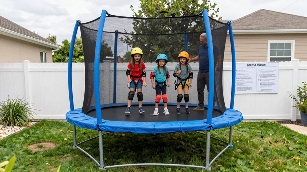proper trampoline safety setup