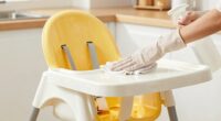 quick high chair disinfection