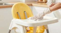 quick high chair disinfection