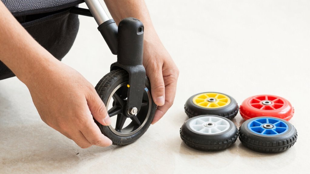 replace stroller parts carefully