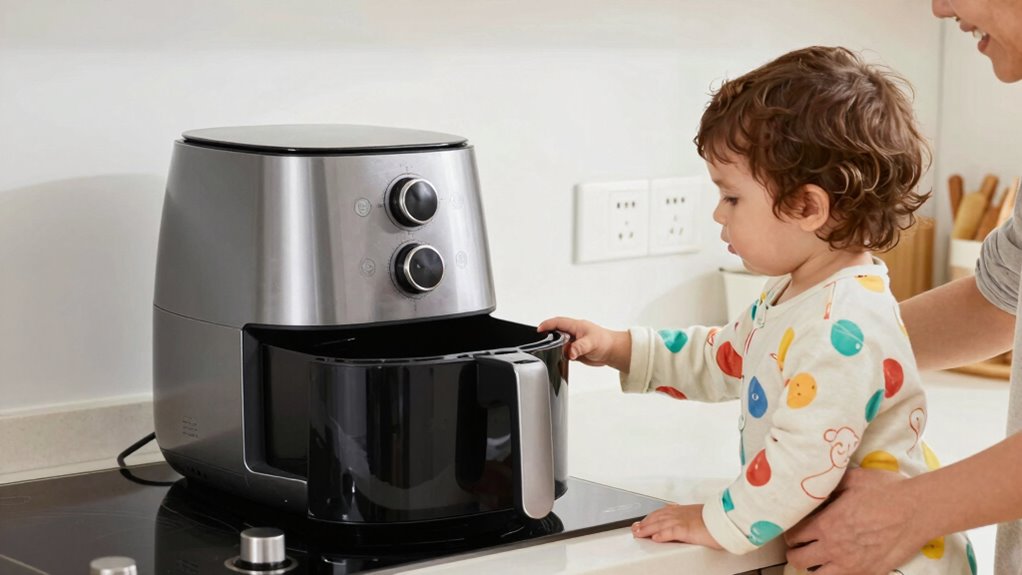 safe air fryer setup
