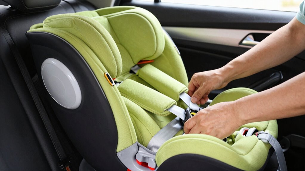 secure car seat correctly