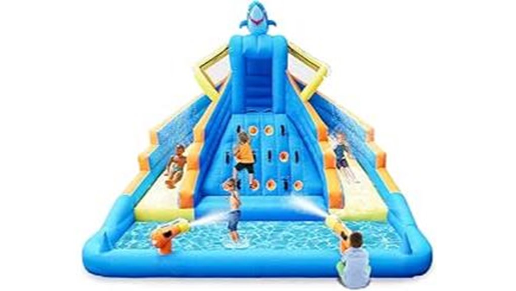 shark inflatable water slide