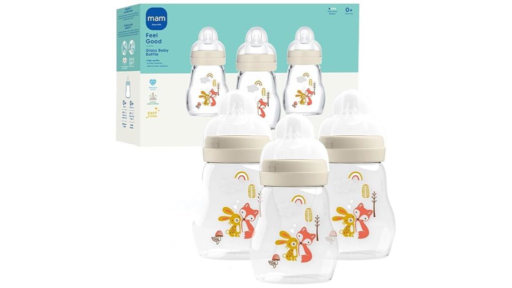 six ounce glass bottles