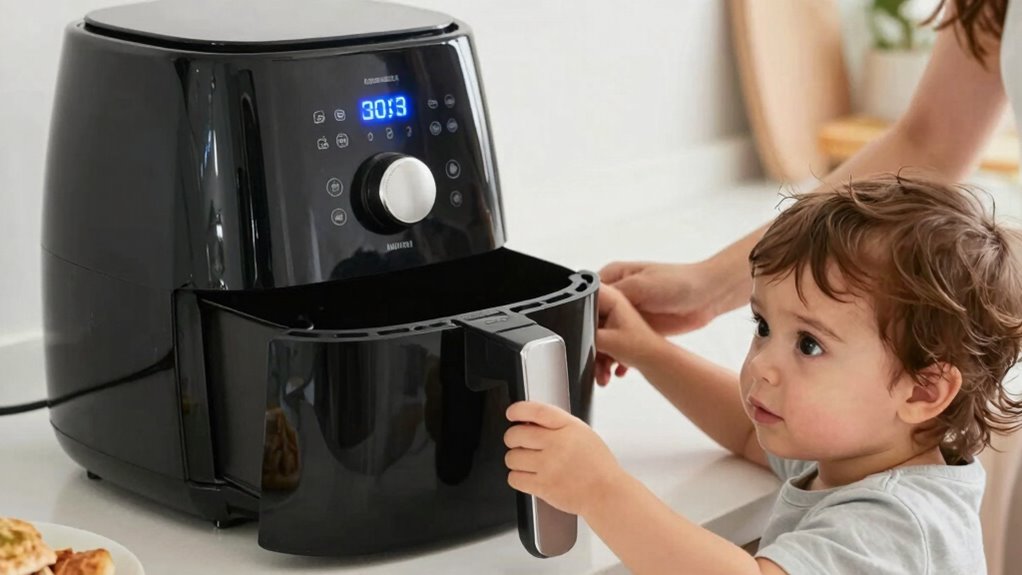 supervise toddler during cooking