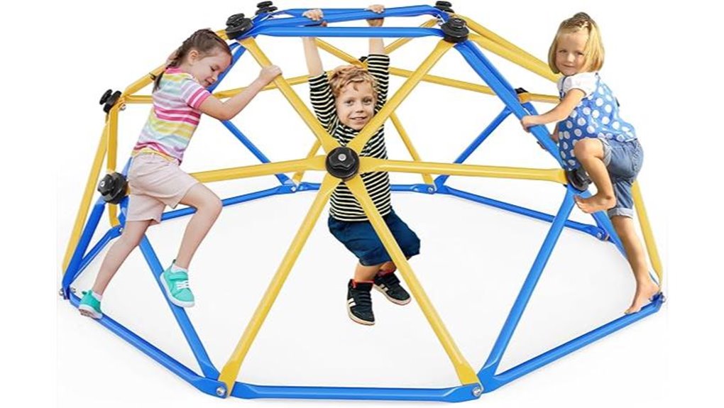 tall geometric climbing dome