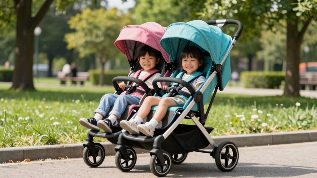 tall kids double strollers