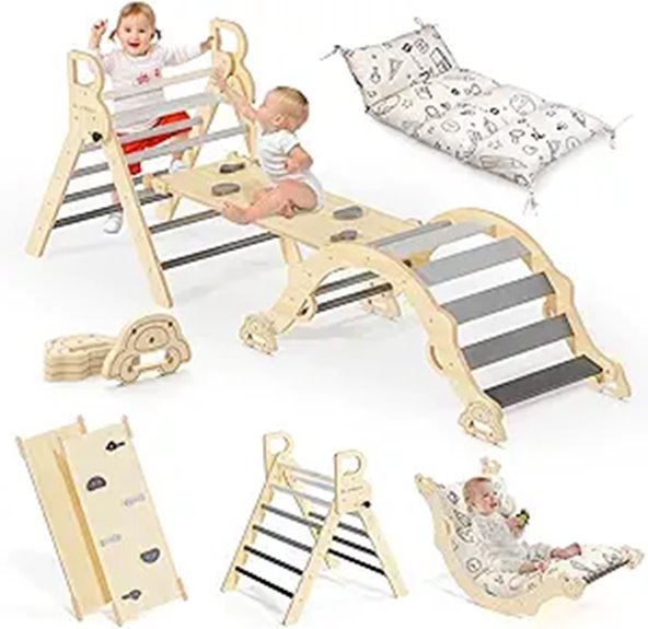 toddler climbing triangle set