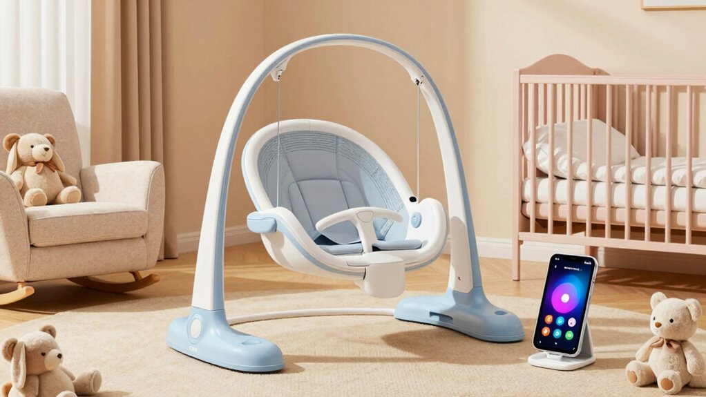 top app controlled baby swings