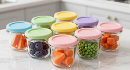 top glass storage jars