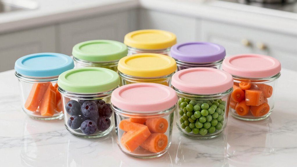 top glass storage jars