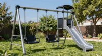top metal swing sets