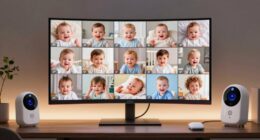 top split screen baby monitors