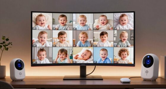 top split screen baby monitors