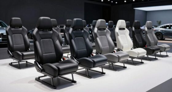 top steel frame car seats