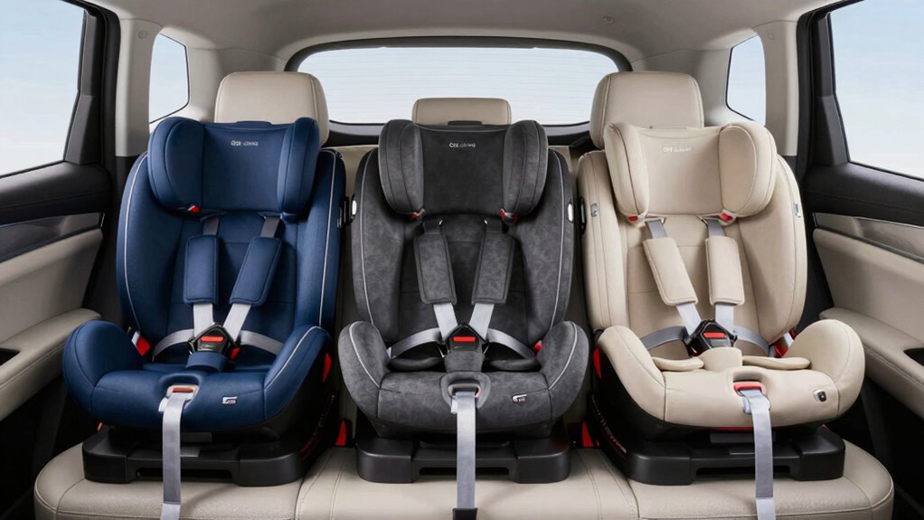 top three across suv car seats